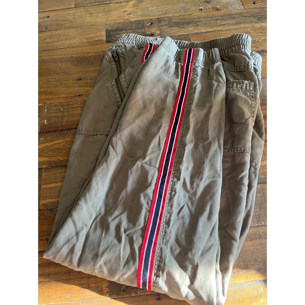 SO Joggers Side Stripe Athleisure Women XL Green Streetwear Pants - Picture 3 of 6